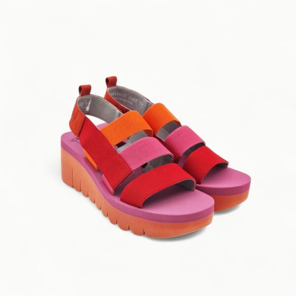 Fly London 144847005-50 Red Orange Rose